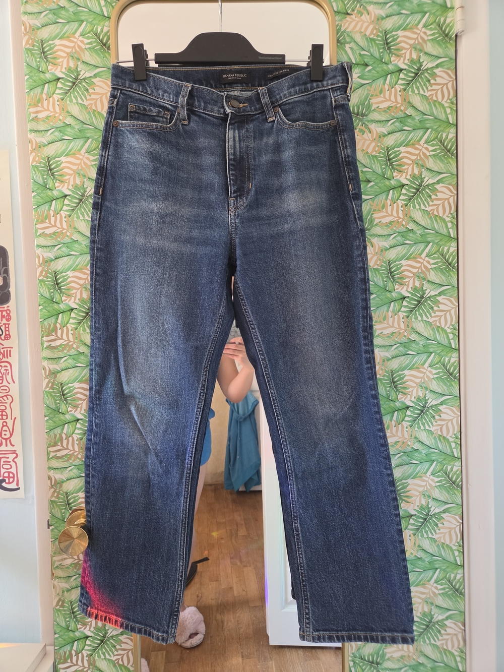 Banana Republic High Rise Straight Denim Jeans